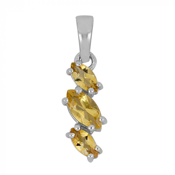 Pandantiv argint elegant cu citrine - PVA0022 [1]