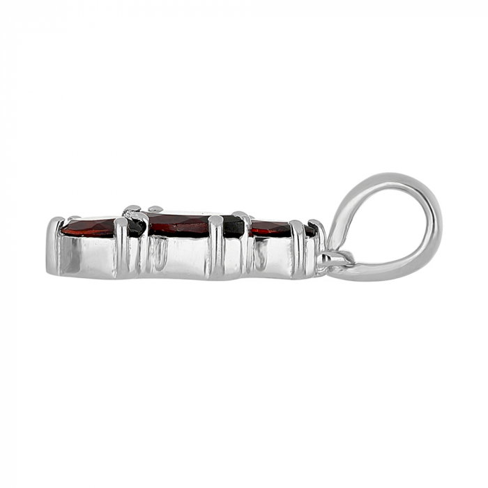 Pandantiv argint elegant cu granat - PVA0023 [2]