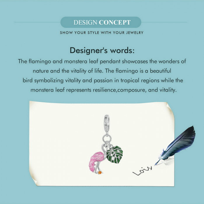 Pandantiv argint Flamingo [15]