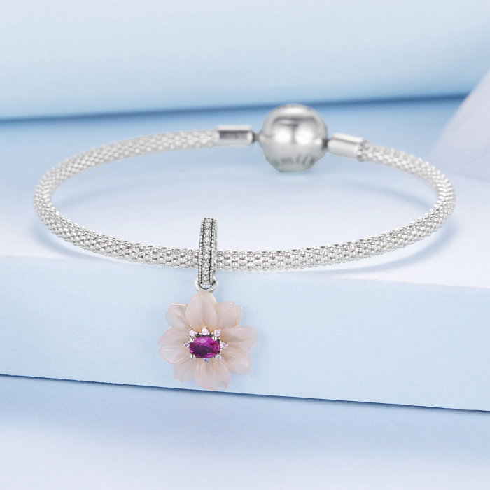 Pandantiv argint floare cu Zirconia [5]