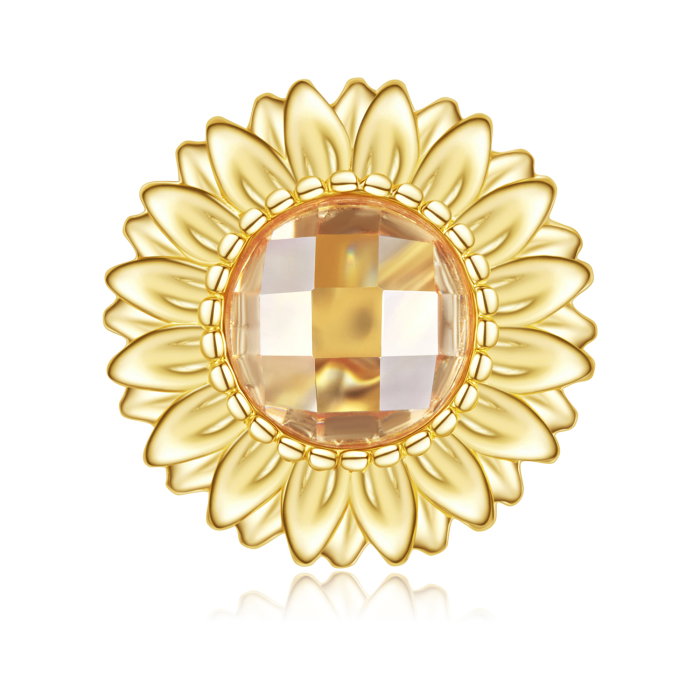 Pandantiv argint floarea soarelui cu Zirconia [1]