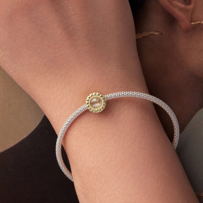 Pandantiv argint floarea soarelui cu Zirconia [2]