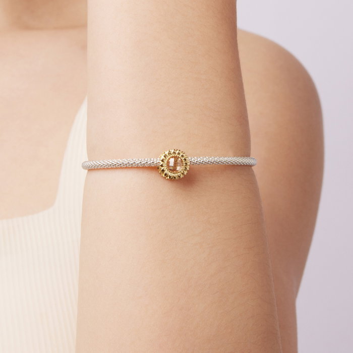 Pandantiv argint floarea soarelui cu Zirconia [5]