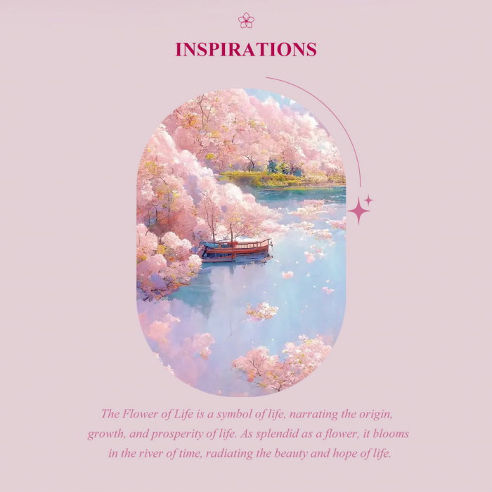 Pandantiv argint inimioara cu floarea vietii [16]