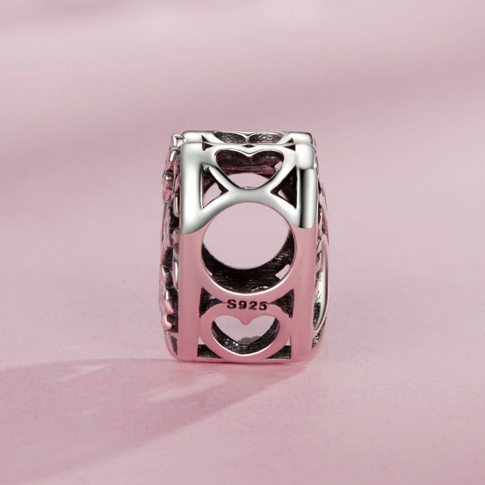 Pandantiv argint inimioara cu floarea vietii [4]