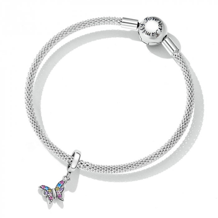 Pandantiv argint fluturas colorat [5]