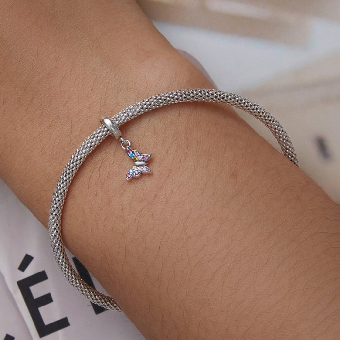 Pandantiv argint fluturas colorat [6]