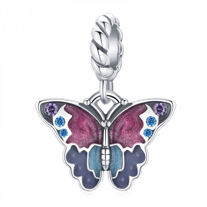 Pandantiv argint fluturas colorat [1]