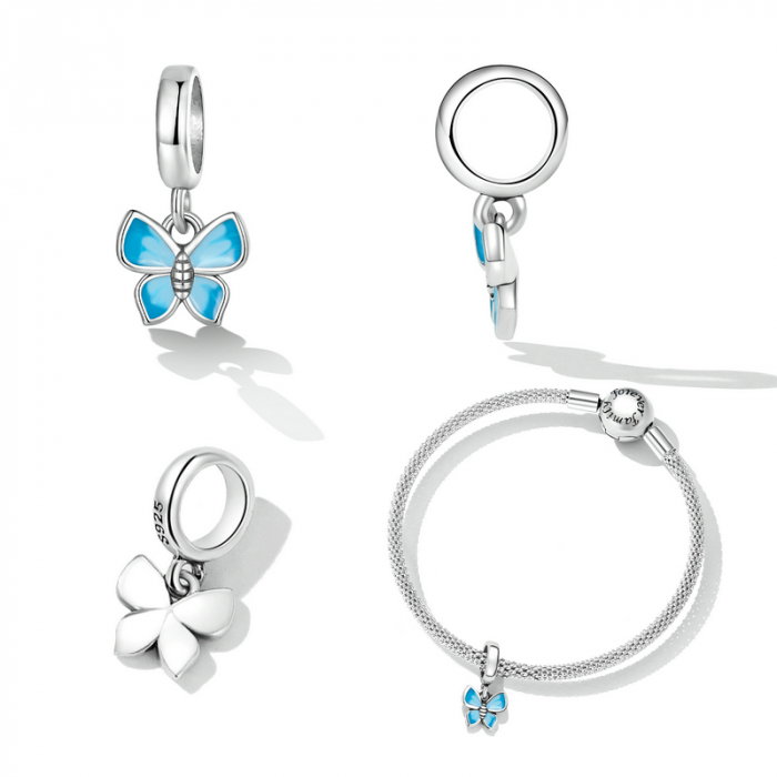 Pandantiv argint fluture albastru [7]