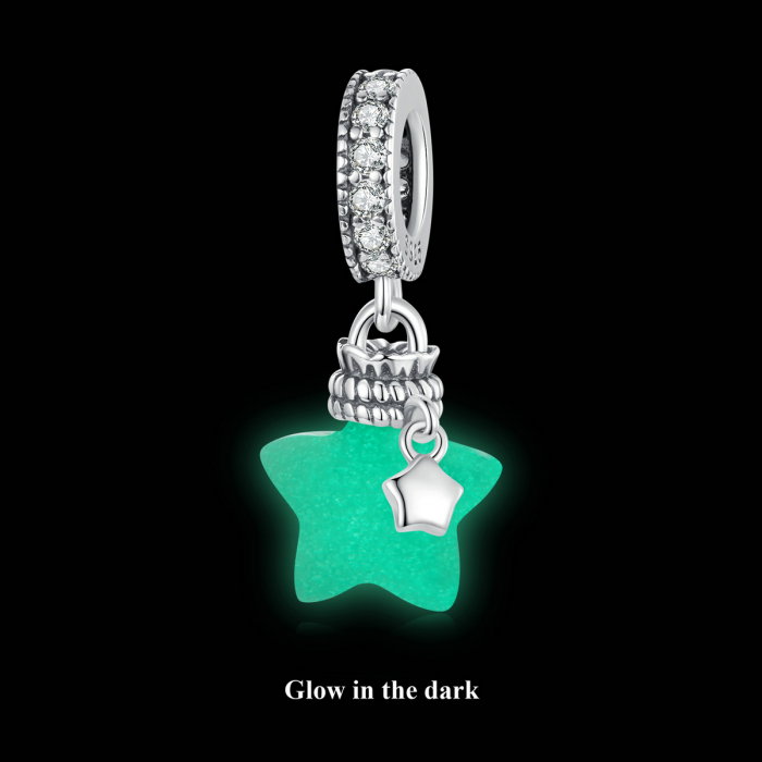 Pandantiv argint fosforescent cu steluta [11]