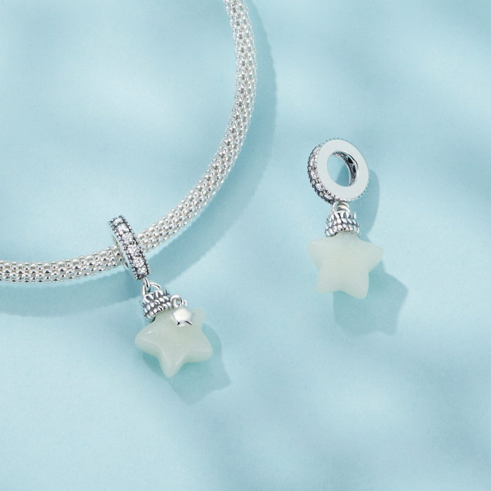 Pandantiv argint fosforescent cu steluta [7]