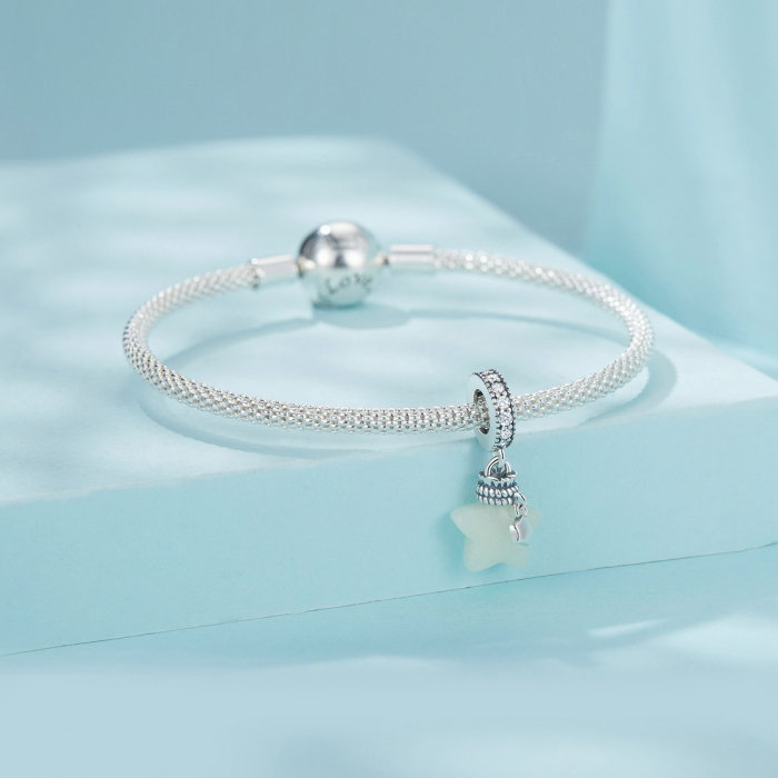 Pandantiv argint fosforescent cu steluta [6]