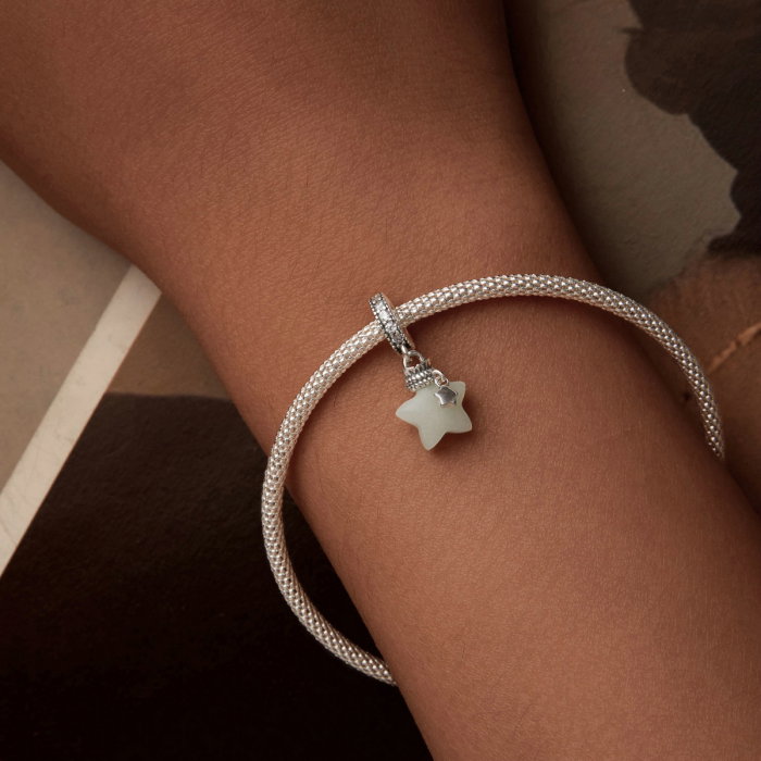 Pandantiv argint fosforescent cu steluta [9]