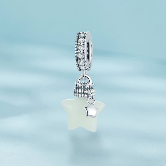 Pandantiv argint fosforescent cu steluta [2]