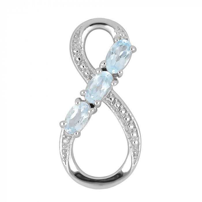 Pandantiv argint Infinity cu topaz - PVA0012 [1]