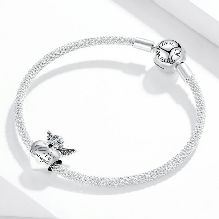 Pandantiv argint inimioara cu ingeras [3]