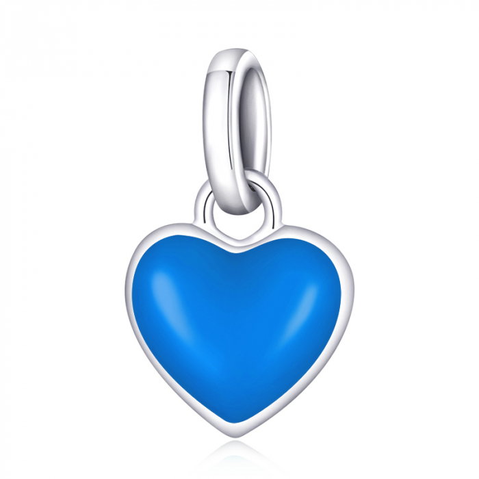 Pandantiv argint inima albastra [1]