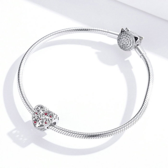 Pandantiv argint inima cu copacul vietii [3]