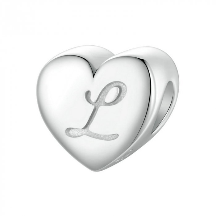 Pandantiv argint inima cu litera L [1]