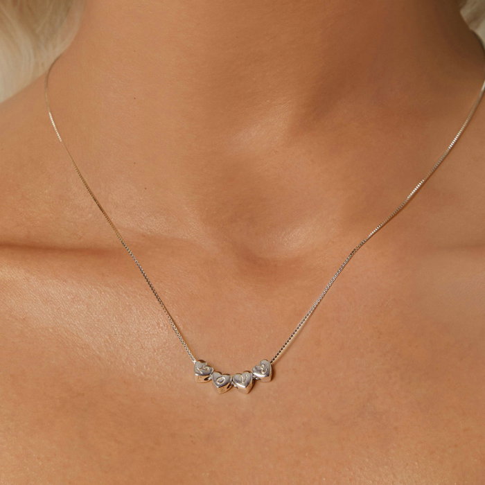 Pandantiv argint inima cu litera L [3]