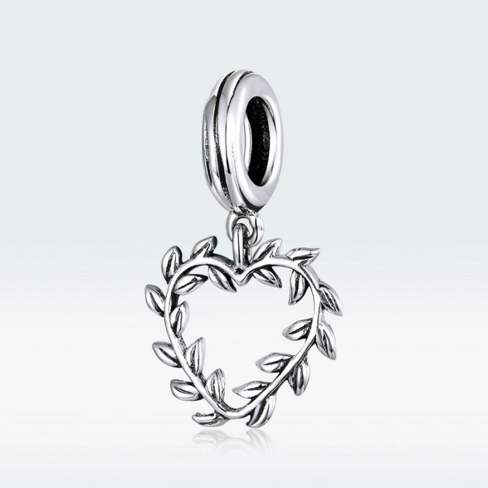 Pandantiv argint inima infrunzita [2]