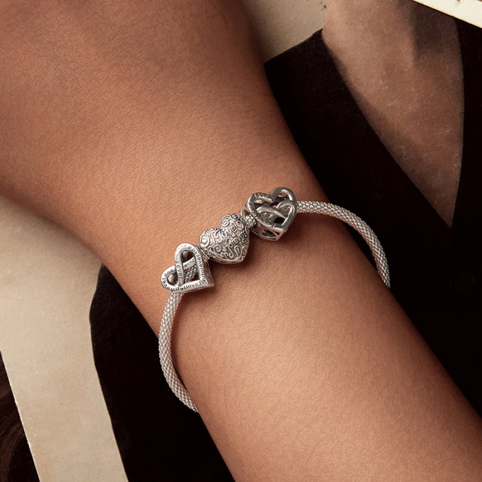 Pandantiv argint inima Love Forever [18]