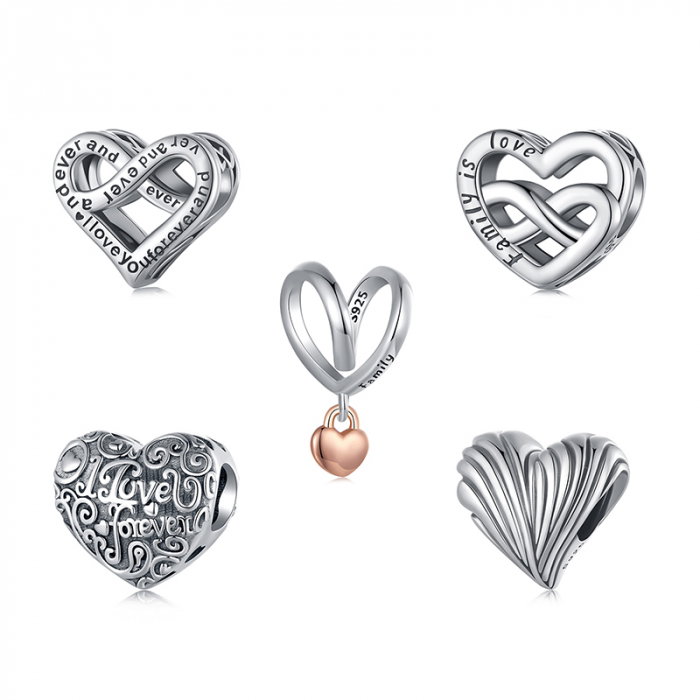 Pandantiv argint inima Love Forever [20]