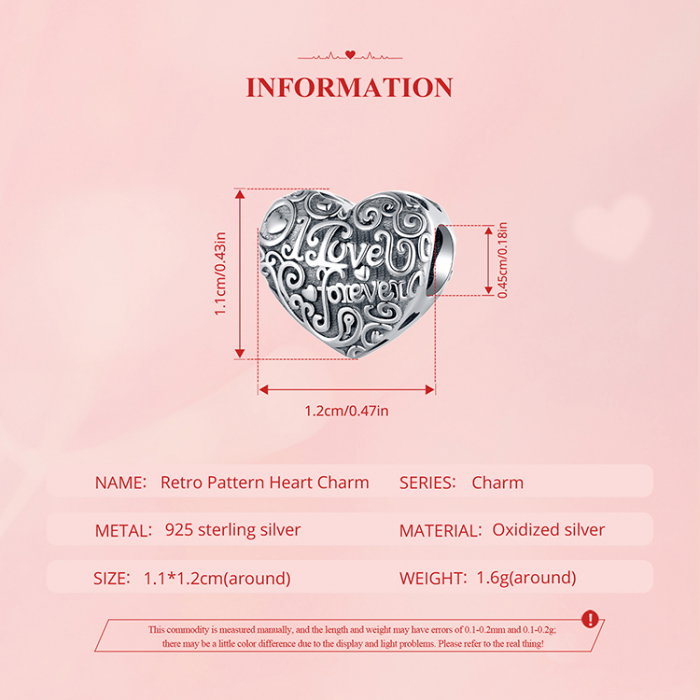 Pandantiv argint inima Love Forever [9]