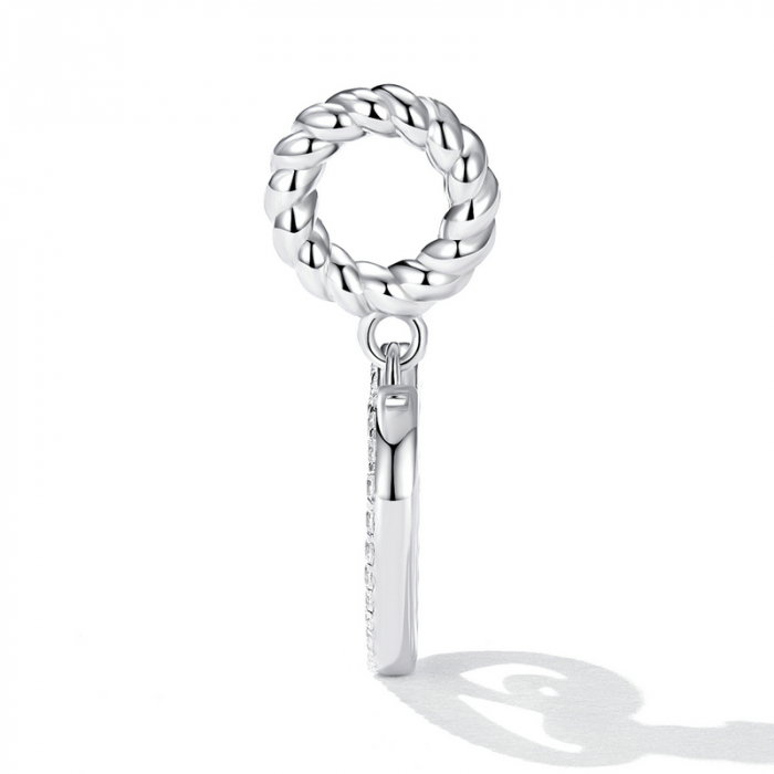 Pandantiv argint inima si litera A [3]