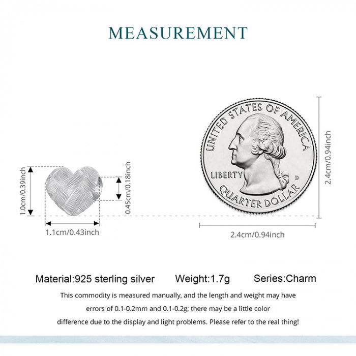 Pandantiv argint inima tesuta [9]