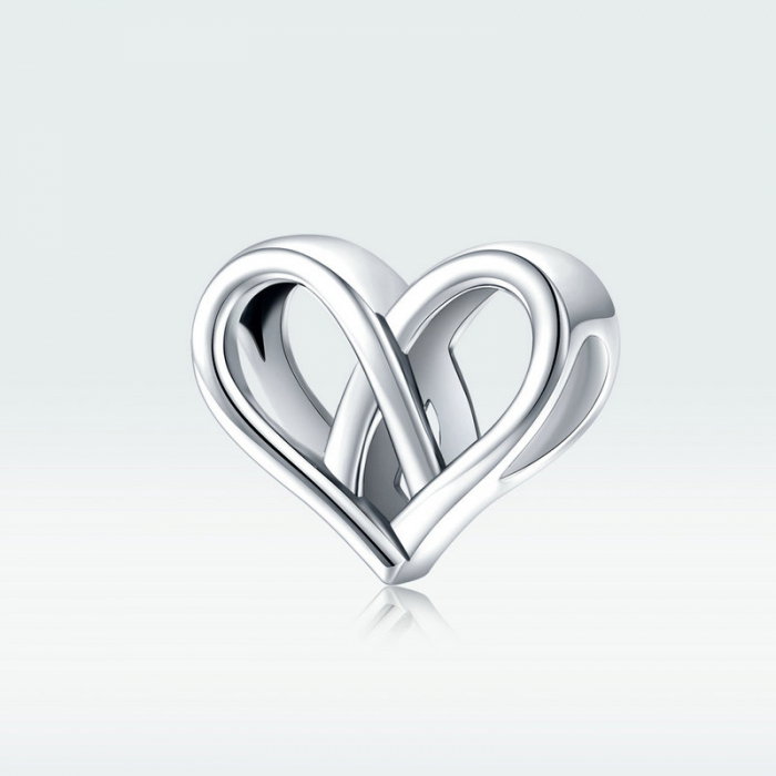 Pandantiv argint inimi imbinate [2]