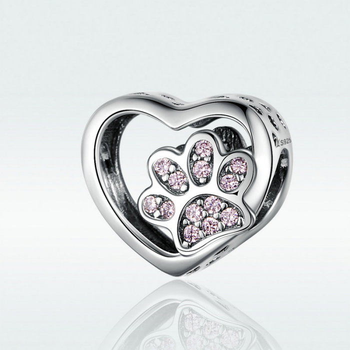 Pandantiv argint inimioara cu labute [6]