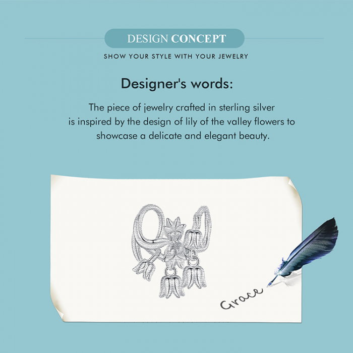 Pandantiv argint lacramioare [7]