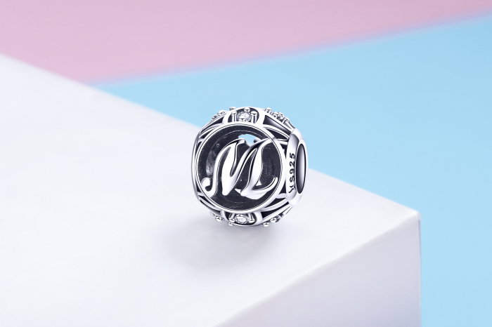 Pandantiv argint litera M [3]