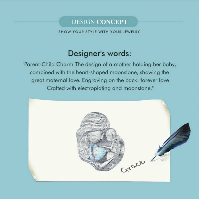 Pandantiv argint mama si copilul [9]