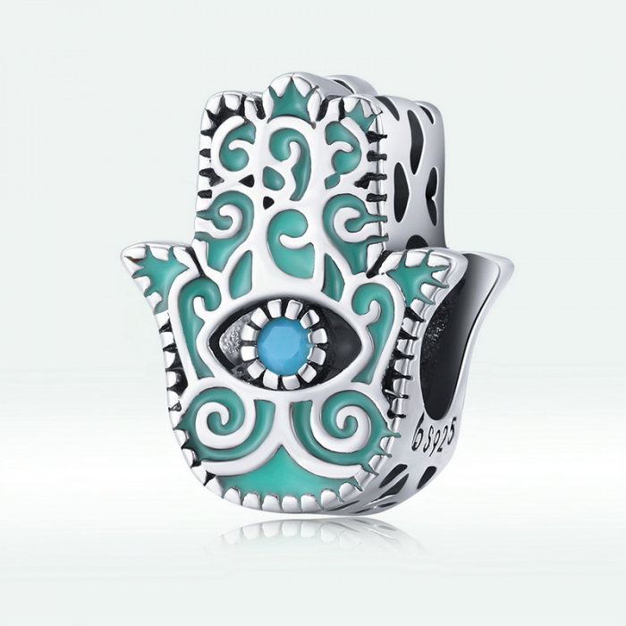 Pandantiv argint  mana lui Fatima si ochi de deochi [5]