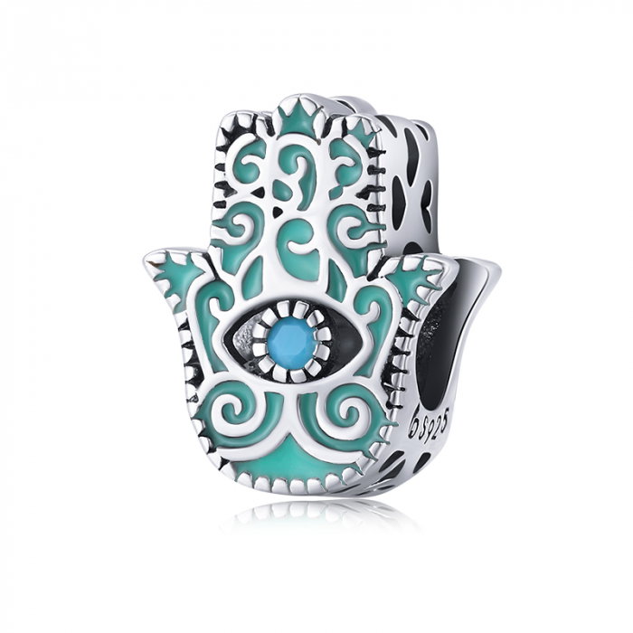 Pandantiv argint  mana lui Fatima si ochi de deochi [1]