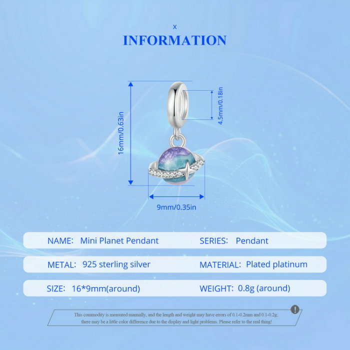 Pandantiv argint mini planeta [18]