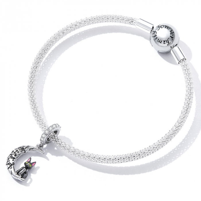 Pandantiv argint mooncat [4]