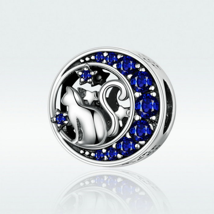 Pandantiv argint Mooncat [5]