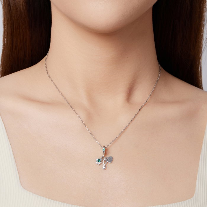 Pandantiv argint Norocos cu Trifoi cu Patru Foi [3]