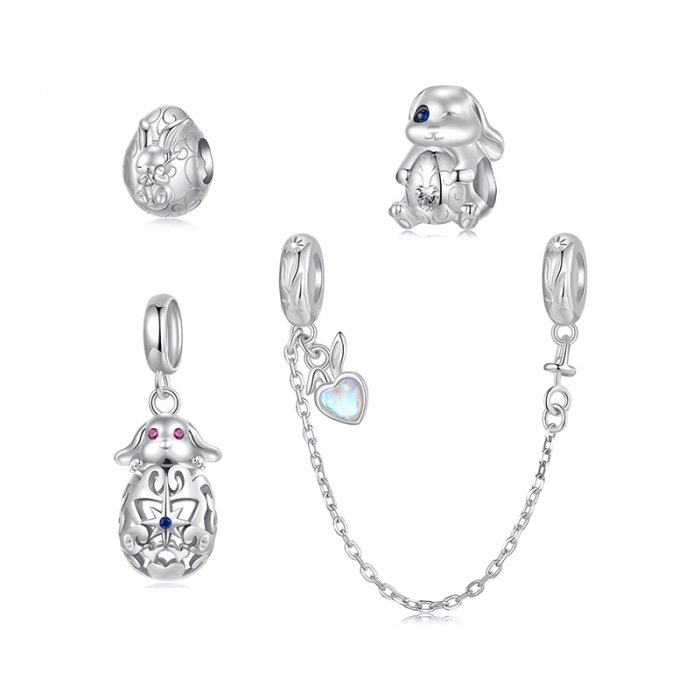 Pandantiv argint ou de Paste si iepuras [15]