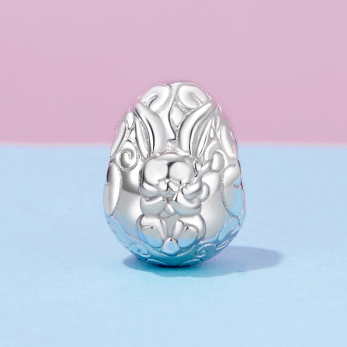 Pandantiv argint ou de Paste si iepuras [3]