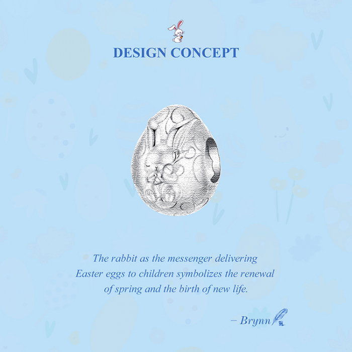 Pandantiv argint ou de Paste si iepuras [9]