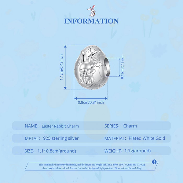 Pandantiv argint ou de Paste si iepuras [7]