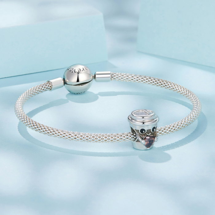 Pandantiv argint pahar de cafea cu Zirconia [3]