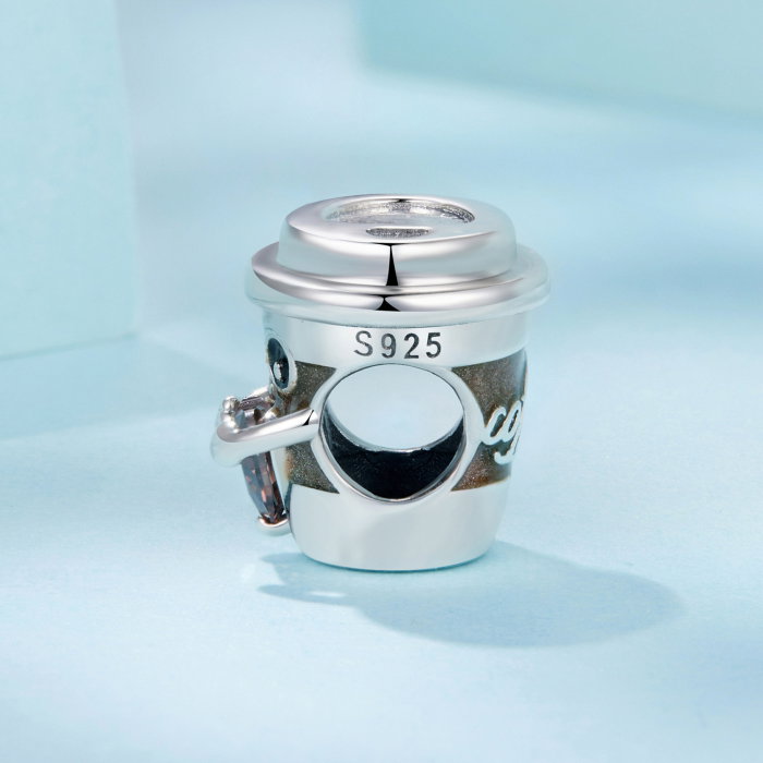 Pandantiv argint pahar de cafea cu Zirconia [5]