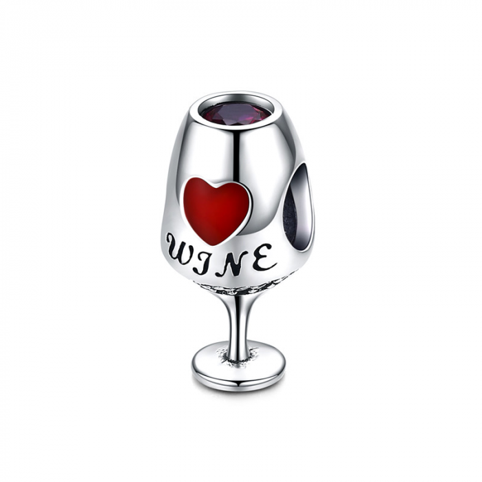 Pandantiv argint Love Wine pahar de vin [1]