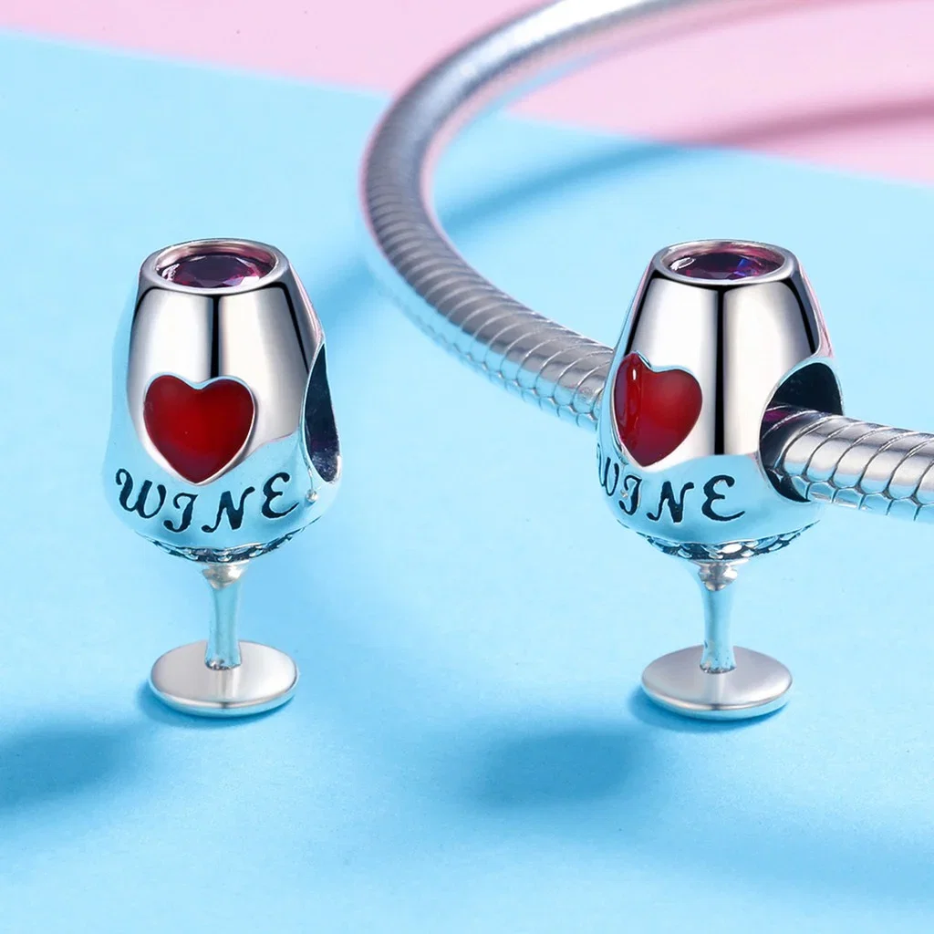 Pandantiv argint Love Wine pahar de vin [3]
