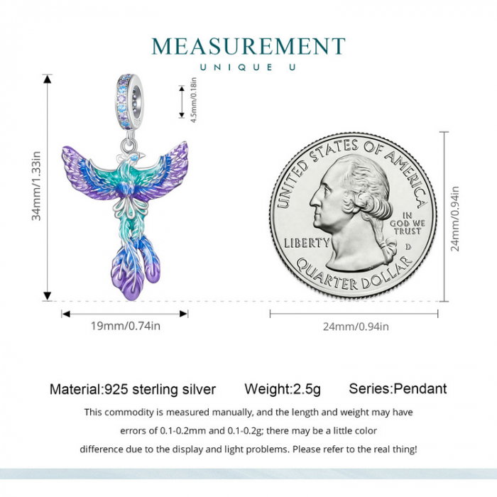 Pandantiv argint pasarea phoenix [10]